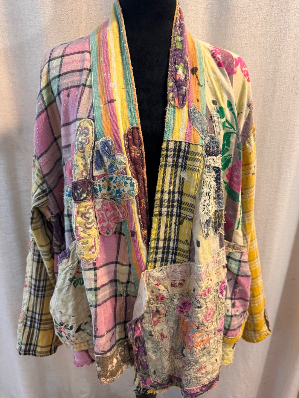 Magnolia Pearl Abbeyrosa Tucamari Patchwork Jacket 1072 OS